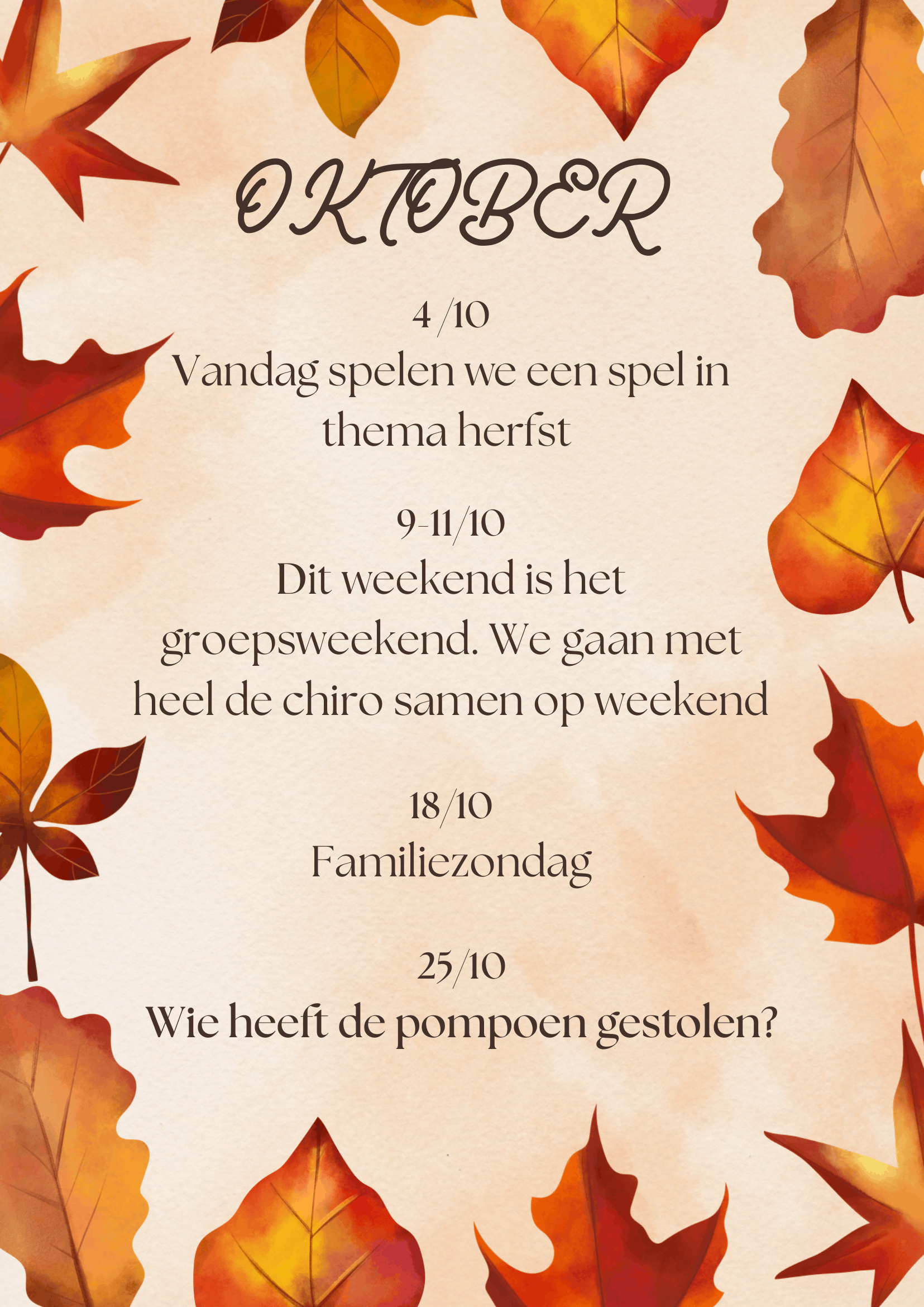 Bengel maandboekje oktober