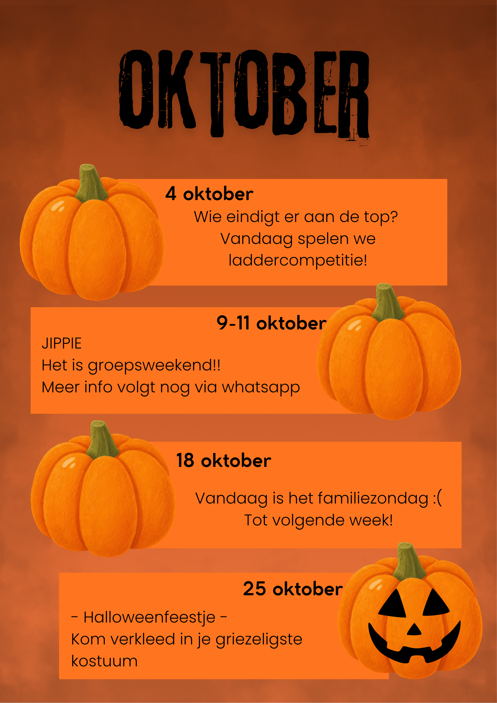Rakwi maandboekje oktober